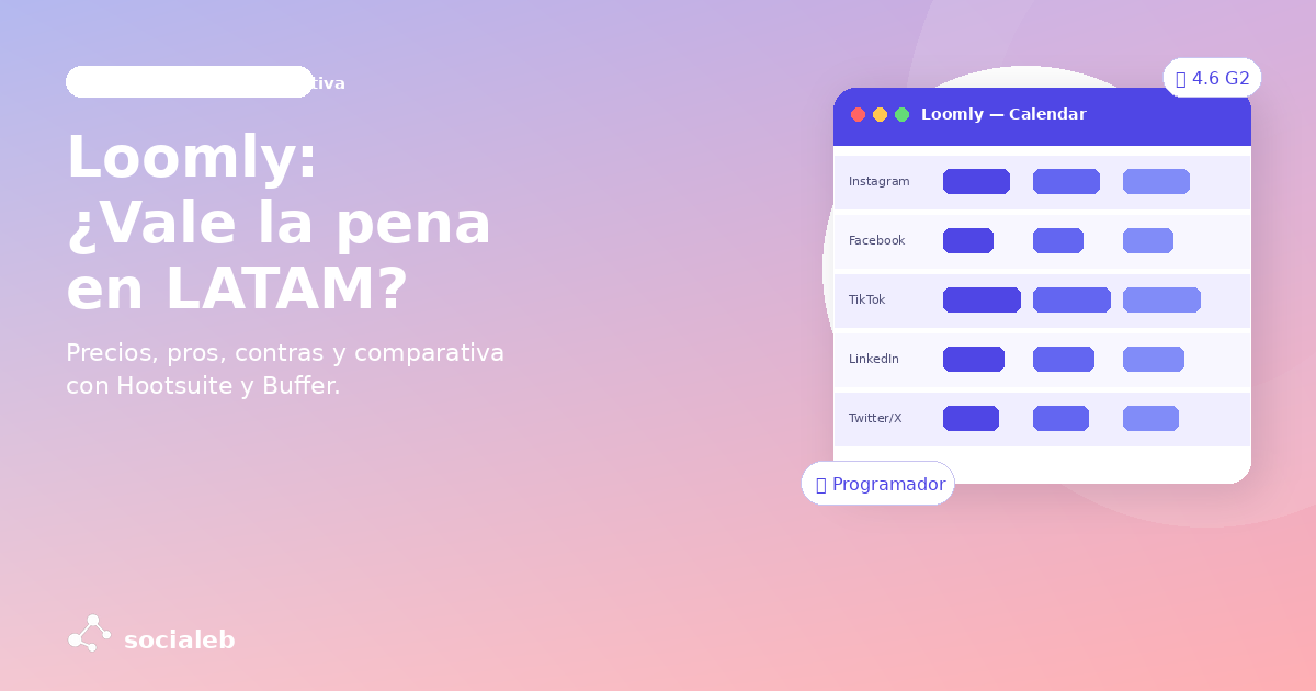 Loomly herramienta de gestión de redes sociales