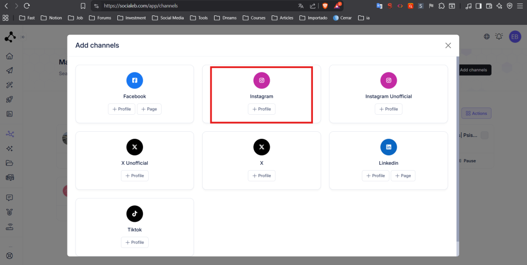 publicar en instagram